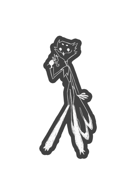 Sketchy Stolas Car Decal