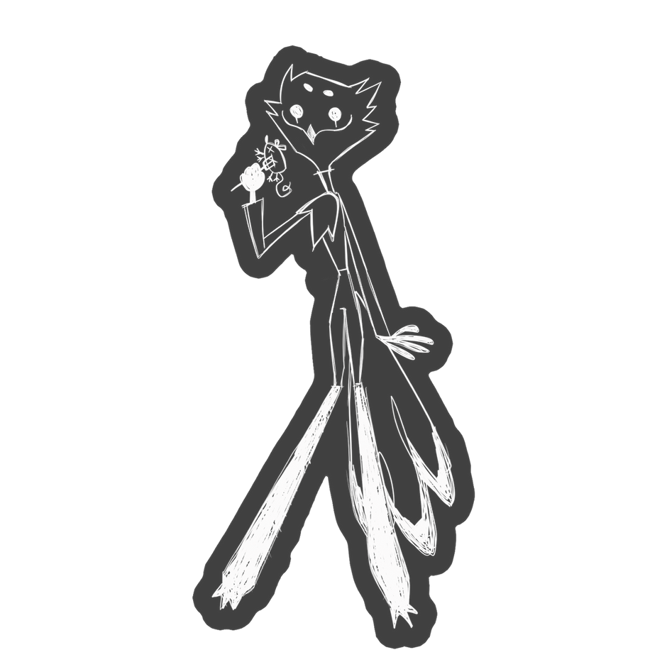 Sketchy Stolas Car Decal – Shark Robot