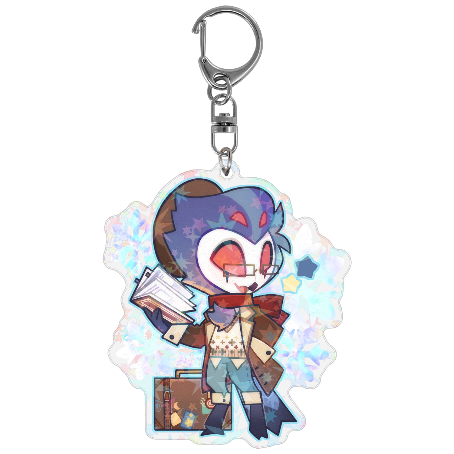 Stolas - Cozy Winter - Holographic Keychain *LIMITED STOCK* – Shark Robot