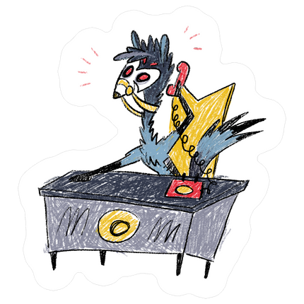 Stolas Desk Drawing Sticker *LIMITED STOCK*