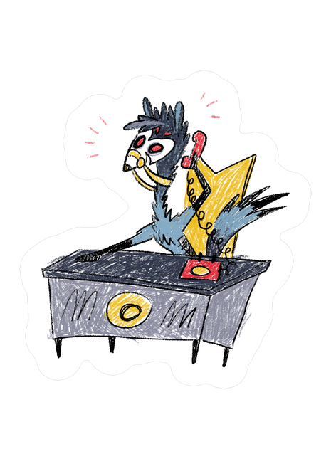 Stolas Desk Drawing Sticker *LIMITED STOCK*