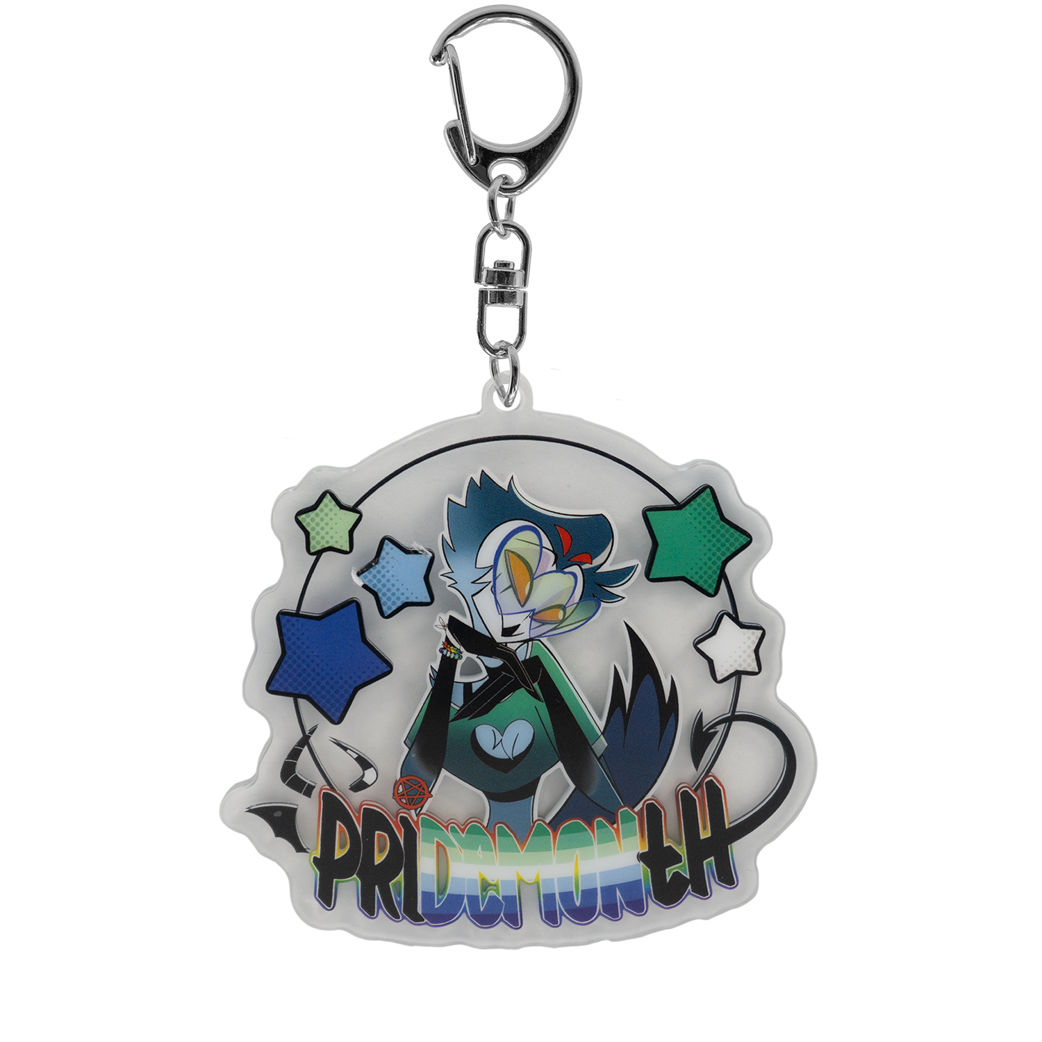 Stolas - Pride 2025 Acrylic Keychain – Shark Robot