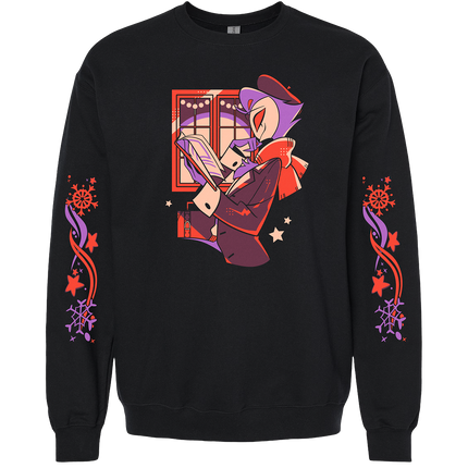 Crewneck Sweatshirt - Stolas - Cozy Winter w/Printed Sleeves *PRE-ORDER*