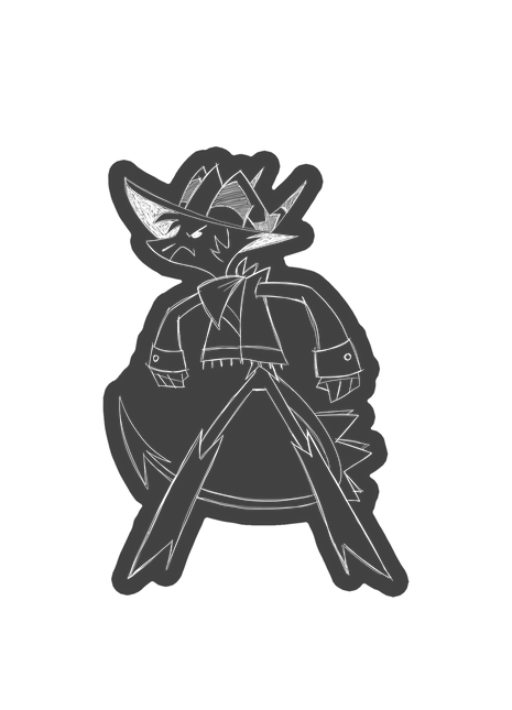 Sketchy Striker Car Decal