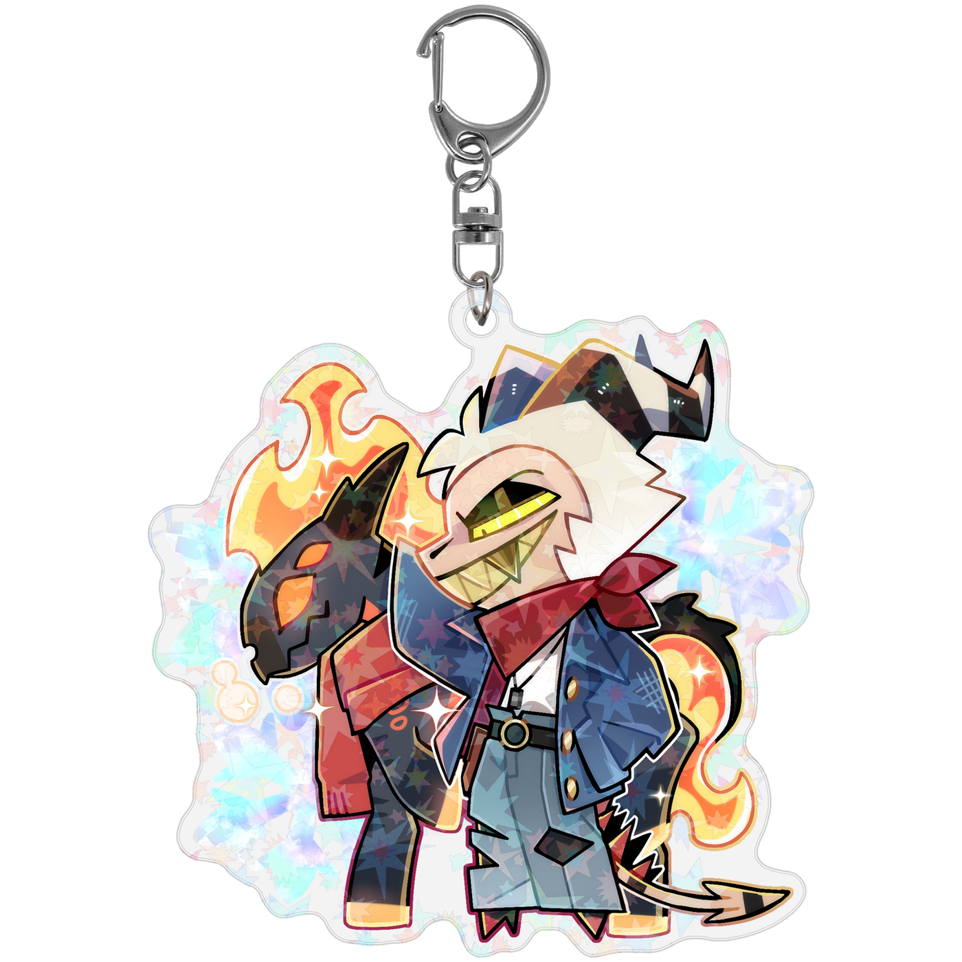 Striker - Cozy Winter - Holographic Keychain *LIMITED STOCK* – Shark Robot