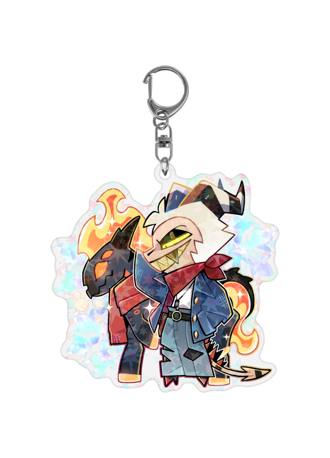 Striker - Cozy Winter - Holographic Keychain *LIMITED STOCK*
