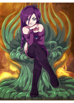 Tentacle Queen (Safe For Work) - Poster Print