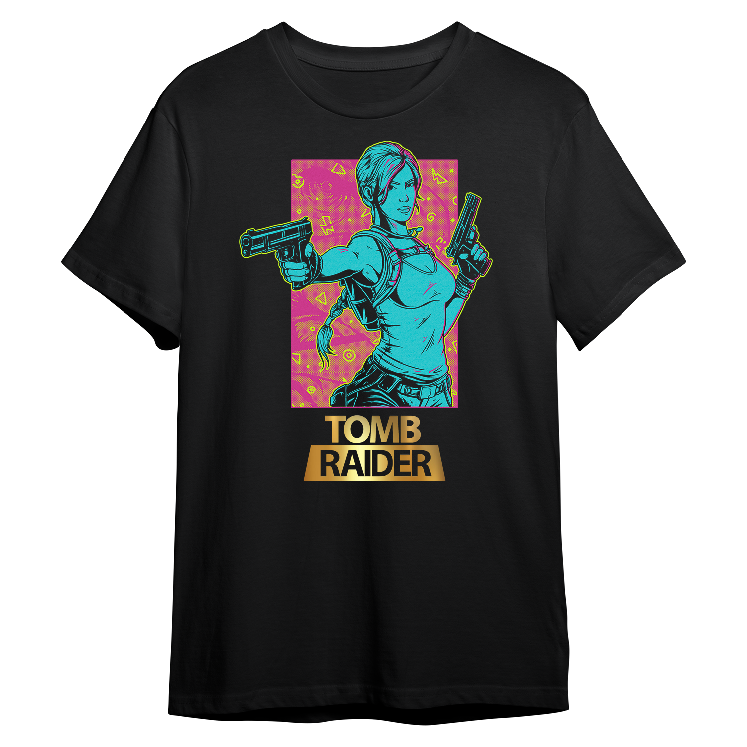 Tomb Raider Retro Anniversary T-Shirt – Shark Robot Tomb Raider Retro Anniversary T-Shirt – Shark Robot