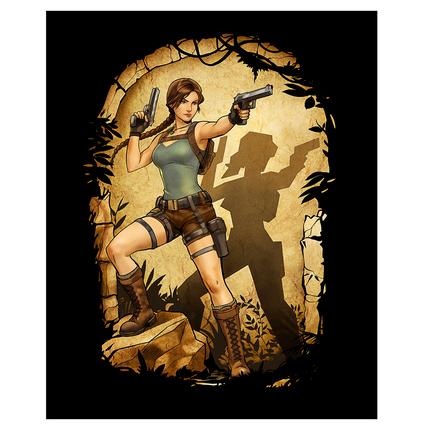 Lara 30th Polygonal History Metal Print
