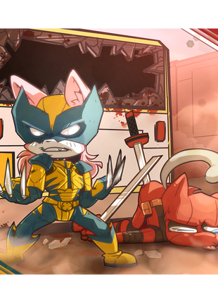 VG Cats Taking the Bus - Poster Print