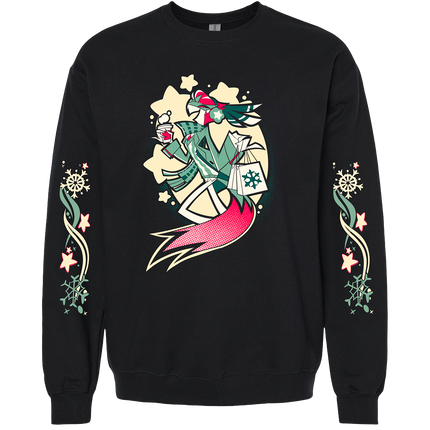 Crewneck Sweatshirt - Vassago - Cozy Winter w/Printed Sleeves *PRE-ORDER*