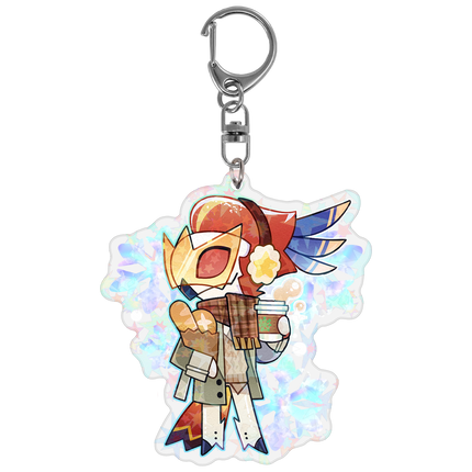 Vassago - Cozy Winter - Holographic Keychain *LIMITED STOCK*