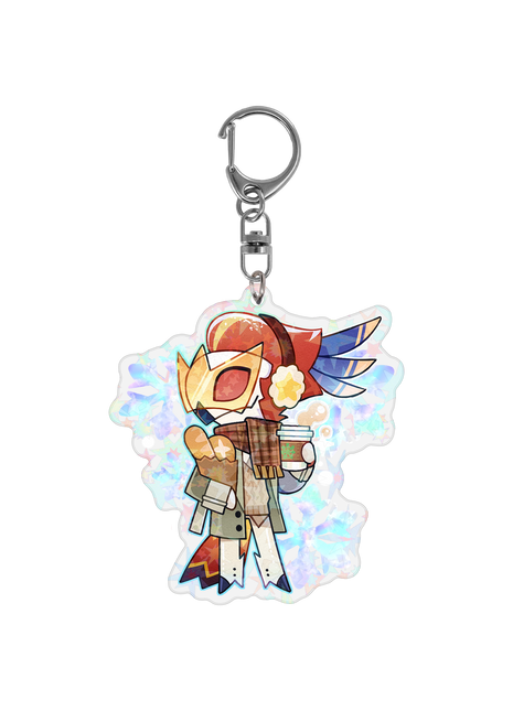 Vassago - Cozy Winter - Holographic Keychain *LIMITED STOCK*