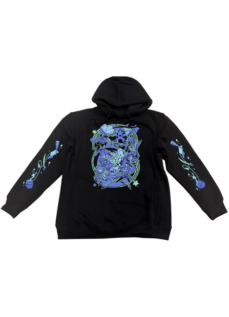 Pullover Hoodie - Vassago's Ship w/Printed Sleeves *LAST CHANCE*