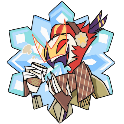 Vassago - Cozy Winter - Enamel Pin *PRE-ORDER*