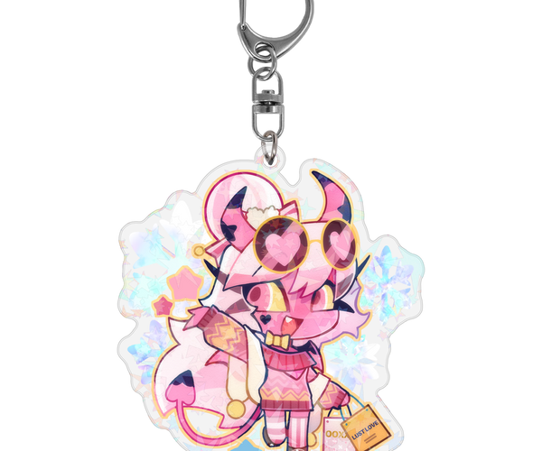 Verosika - Cozy Winter - Holographic Keychain *LIMITED STOCK