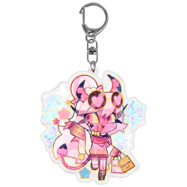 Verosika - Cozy Winter - Holographic Keychain *LIMITED STOCK Verosika - Cozy Winter - Holographic Keychain *LIMITED STOCK