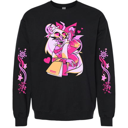 Crewneck Sweatshirt - Verosika - Cozy Winter w/Printed Sleeves *PRE-ORDER*