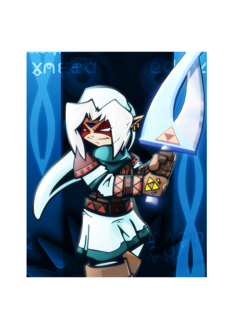 Ghostly Oni Swordsman - Poster Print