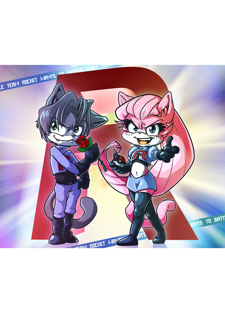 Leo & Aeris Pair of Troublemakers - Poster Print