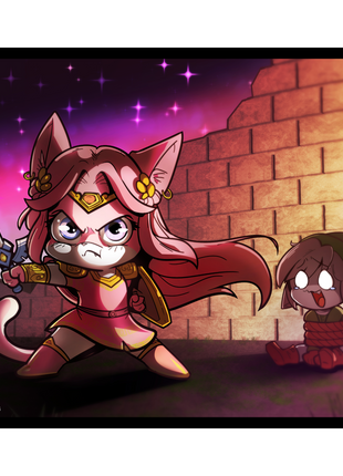 Warrior Princess Rescue - Poster Print