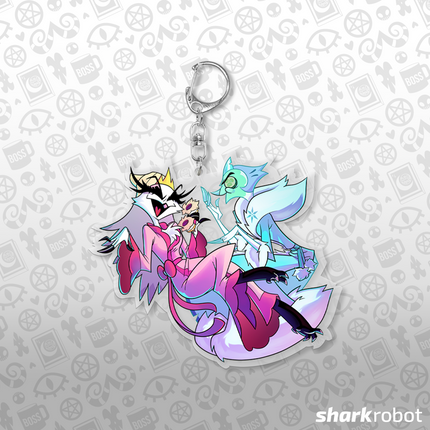 Stella + Andrealphus Bathroom Laughing - Acrylic Keychain *PRE-ORDER*