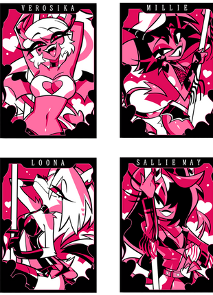 Helluva Boss Collectible Metal Cards - Valentines Wave 2 *LIMITED STOCK*