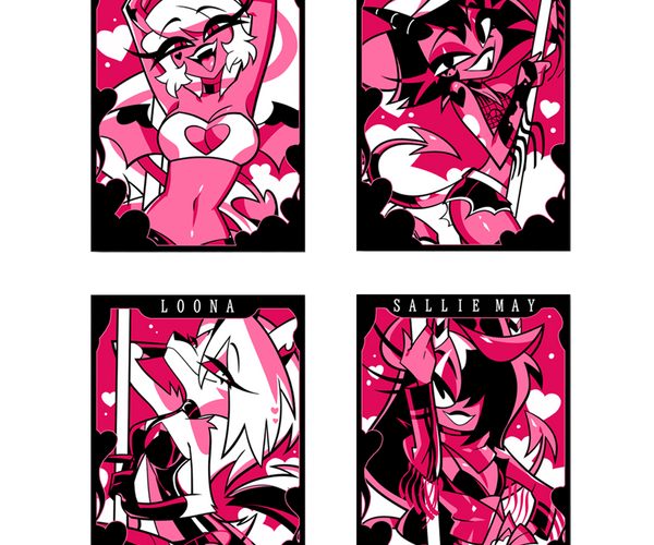 Helluva Boss Collectible Metal Cards - Valentines Wave 2 *LIMITED