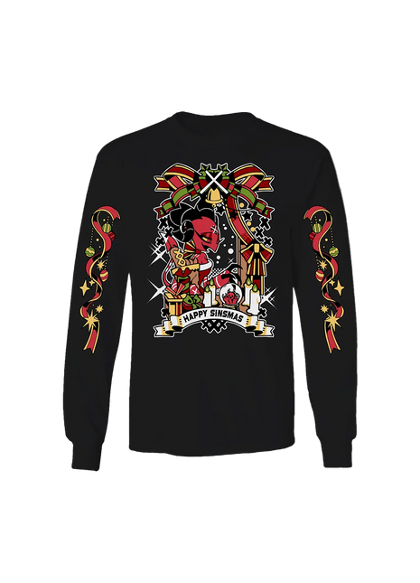 Long Sleeve Shirt - Sinsmas 2024 - Barbie Wire w/Printed Sleeves *LAST CHANCE*