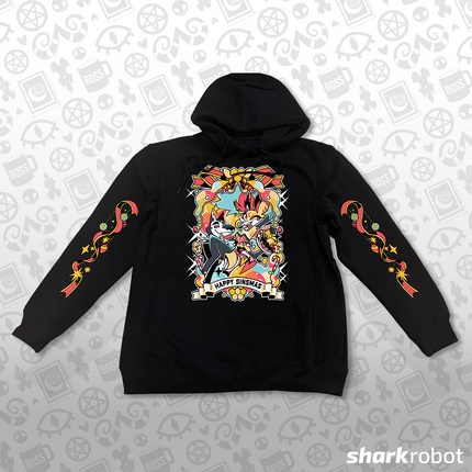 Pullover Hoodie - Sinsmas 2024 - Beelzebub + Vortex w/Printed Sleeves *LIMITED RUN*