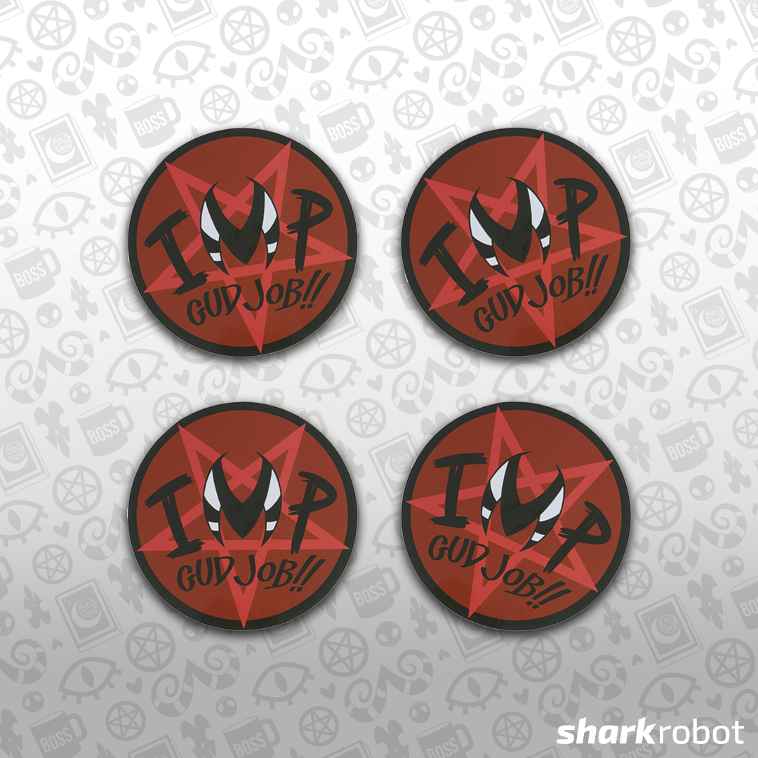 Imp Message Sticker IMP Gud Job - 4 Sticker Pack – Shark Robot