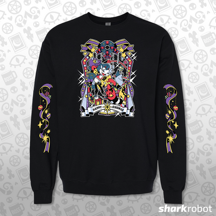 Crewneck Sweatshirt - Sinsmas 2024 - Little Stolas + Little Blitz w/Printed Sleeves *LIMITED RUN*