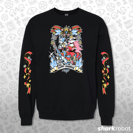 Crewneck Sweatshirt - Sinsmas 2024 - Stella + Andrealphus w/Printed Sleeves *LIMITED RUN*