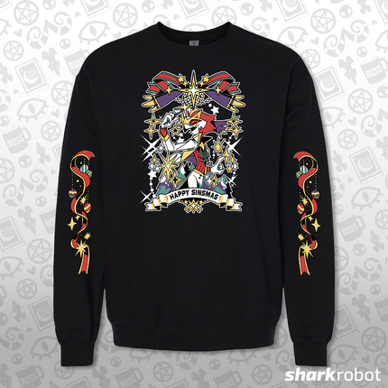 Crewneck Sweatshirt - Sinsmas 2024 - Vassago w/Printed Sleeves *LIMITED RUN*