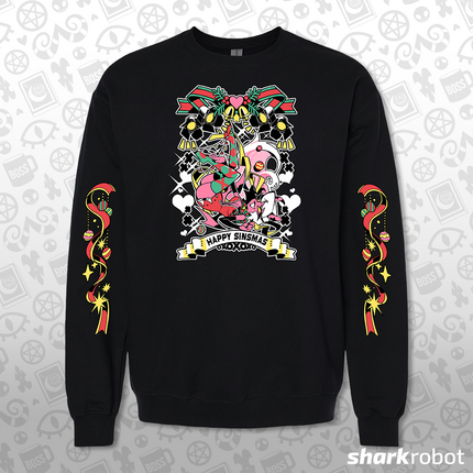 Crewneck Sweatshirt - Sinsmas 2024 - Verosika w/Printed Sleeves *LIMITED RUN*