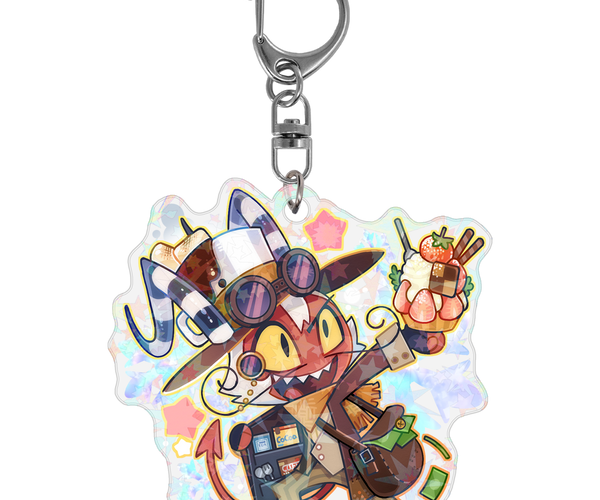 Wally Wackford - Cozy Winter - Holographic Keychain *LIMITED STOCK