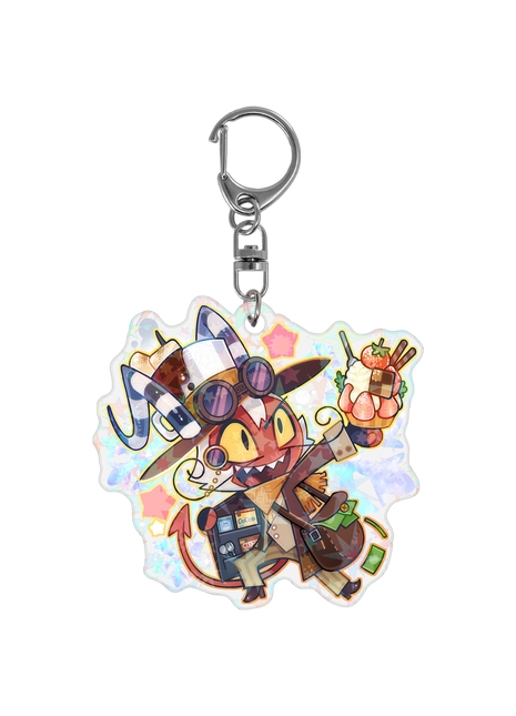 Wally Wackford - Cozy Winter - Holographic Keychain *LIMITED STOCK*