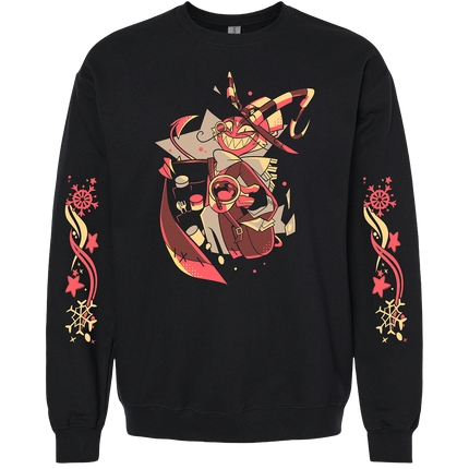 Crewneck Sweatshirt - Wally Wackford  - Cozy Winter w/Printed Sleeves *PRE-ORDER*