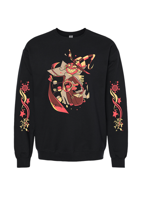 Crewneck Sweatshirt - Wally Wackford  - Cozy Winter w/Printed Sleeves *PRE-ORDER*
