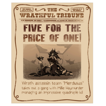 Wrathful Tribune Poster Print *LIMITED RUN*