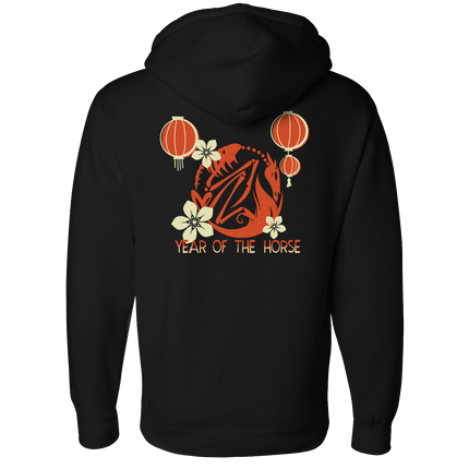 Zip-Up Hoodie - Year of the Horse Logo *PRE-ORDER*