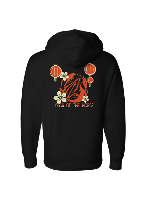 Zip-Up Hoodie - Year of the Horse Logo *PRE-ORDER*