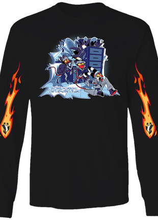 Long Sleeve Shirt - Antarctica w/Printed Sleeves *LAST CHANCE*