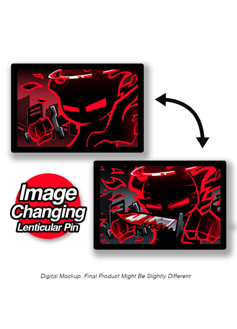 The Auditor - Bloody Battle - Lenticular Pin *LIMITED STOCK*