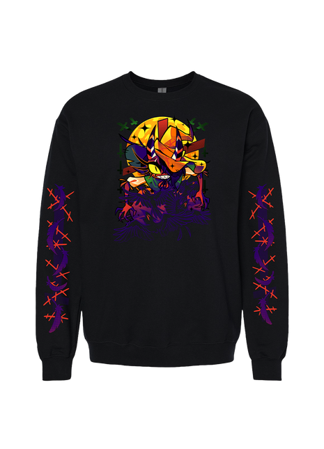 Crewneck Sweatshirt - Sallie May Halloween 2024 w/Printed Sleeves *FINAL SALE*