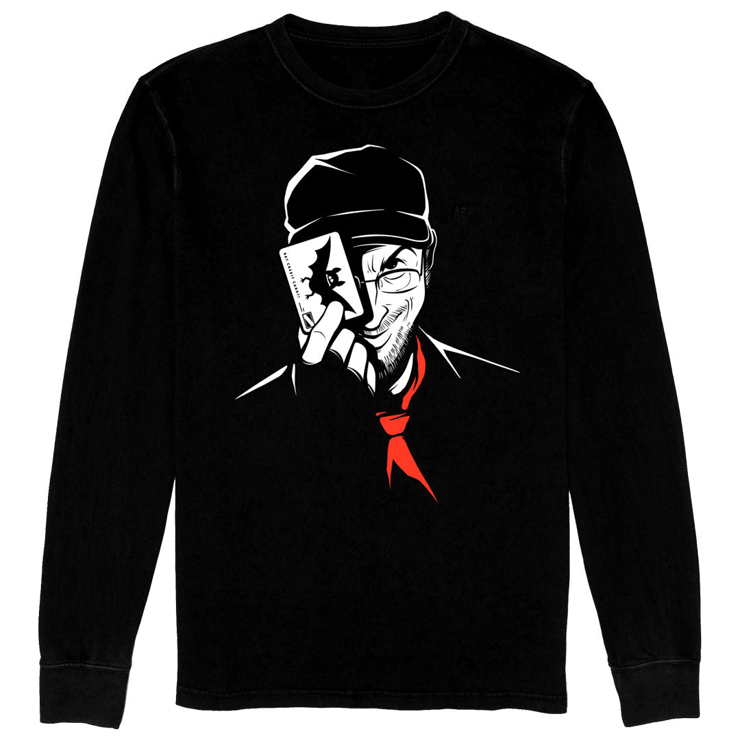 bat card sleeves Long Sleeve Shirt - A Bat Credit Card?!