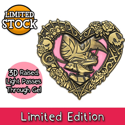 Heart Frame Pin - Bee - Oversized 3D Enamel Pin *BLACK FRIDAY SPECIAL*