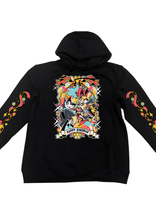 Pullover Hoodie - Sinsmas 2024 - Beelzebub + Vortex w/Printed Sleeves *LAST CHANCE*