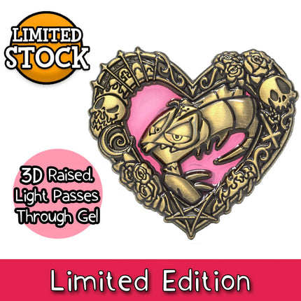 Heart Frame Pin - Blitz - Oversized 3D Enamel Pin *BLACK FRIDAY SPECIAL*