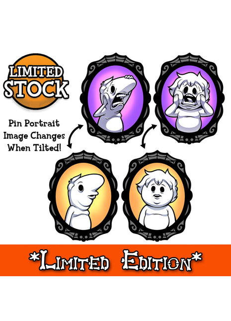 Chris and Zach Portraits - Lenticular Pin Set *SALE*